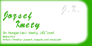 jozsef kmety business card